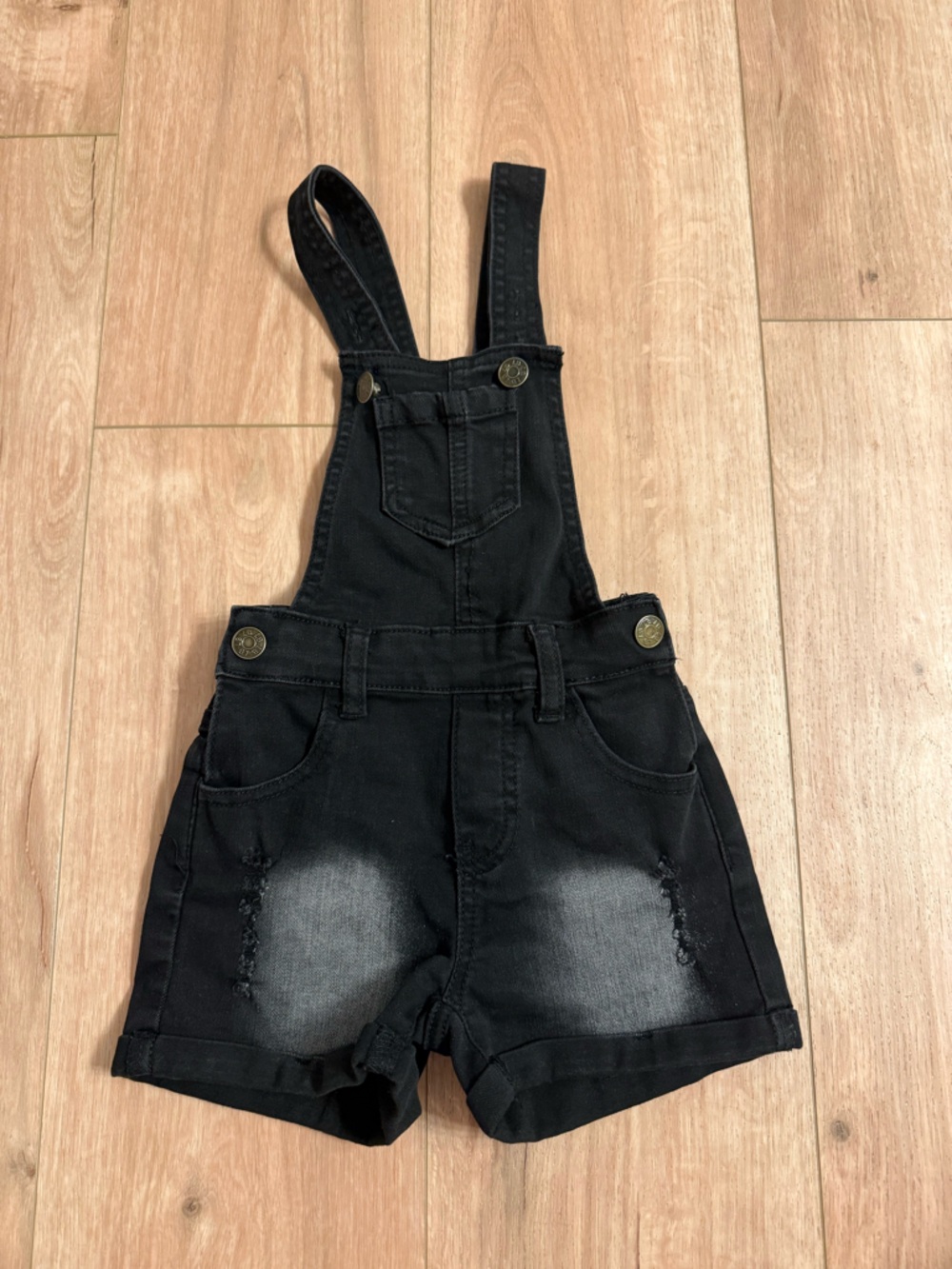 Little Bipsy Short Denim Overalls